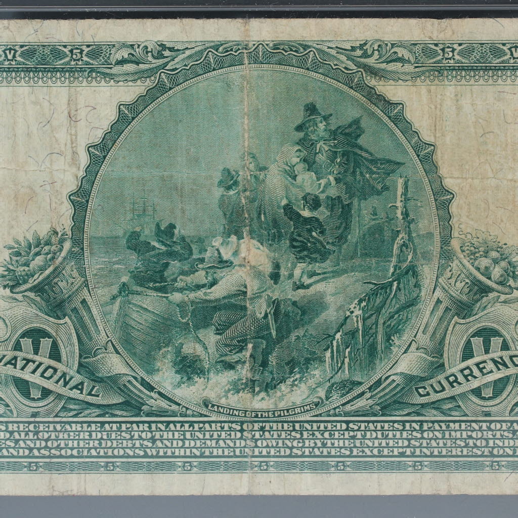 $5 High Point North Carolina C 1902 Red Seal 3490 20 First National Bank Note