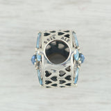 New Authentic Pandora Patterns of Frost Charm 791995NMBMX Sterling Silver Blue
