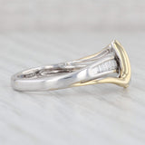 0.40ctw Diamond 3-Stone Ring 14k White Gold Size 7 Wedding Anniversary Band