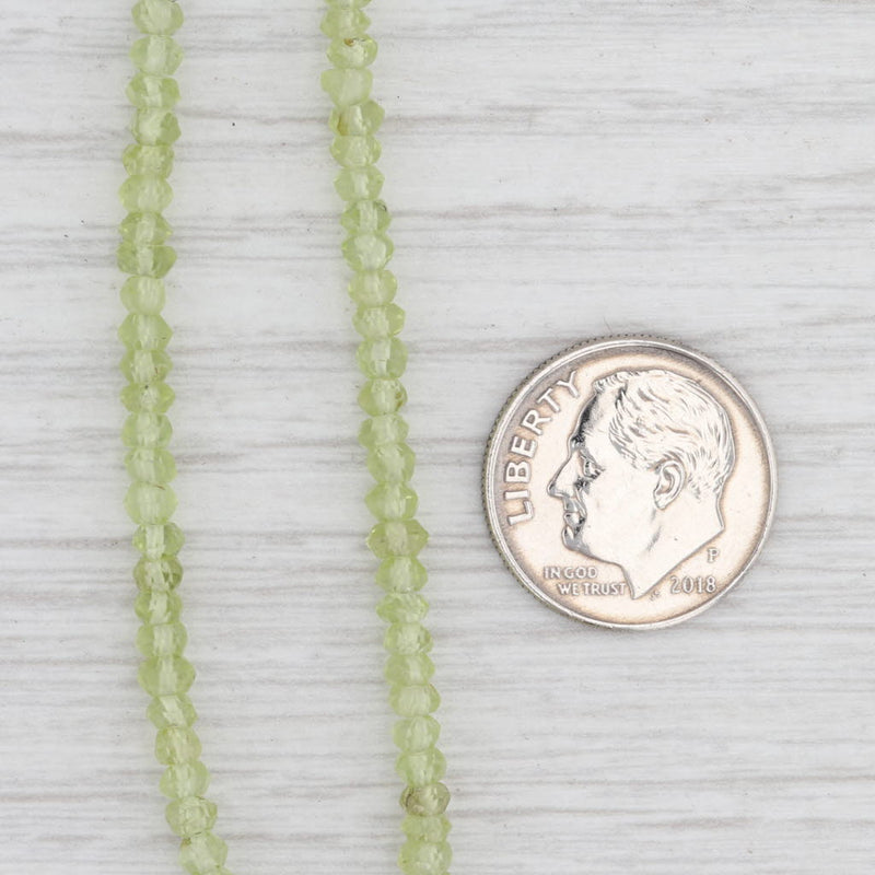 New Nina Nguyen Harmony Bead Necklace Peridot Sterling Silver 15.5-18.5"