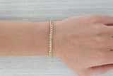 1.50ctw Diamond Tennis Bracelet 14k Yellow Gold 7" 4.7mm