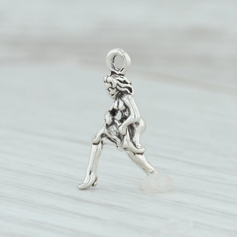 12 Days of Christmas Dancing Lady Charm Sterling Silver Figural Ladies Dancing