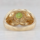 Light Gray New 1.91ctw Green Sphene Diamond Halo Ring 14k Yellow Gold Size 7.5