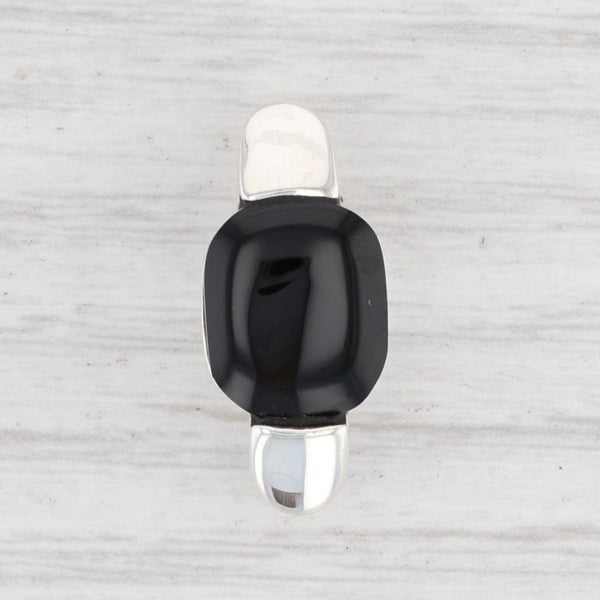 Light Gray New Onyx Pendant Sterling Silver 925 Oval Solitaire