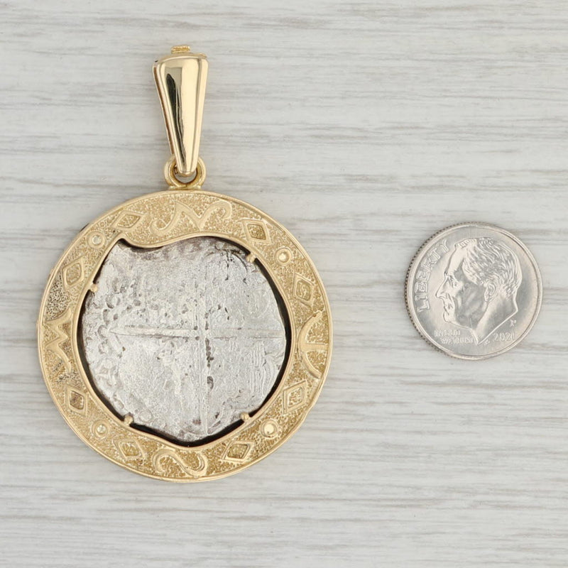 Gray Nuestra Senora De Atocha 4 Reales 1619 Peru 18k Gold Silver Coin Cert & Book
