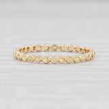 New Beverley K Yellow Sapphire Eternity Band 14k Gold Size 6.5 Stackable Ring