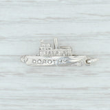 Dorothy Ship Charm Sterling Silver 925 Souvenir Nautical Keepsake