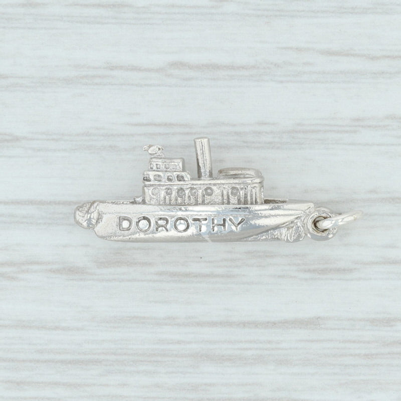 Dorothy Ship Charm Sterling Silver 925 Souvenir Nautical Keepsake