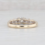 Light Gray 0.56ctw Round Diamond Engagement Ring 14k Yellow Gold Size 7