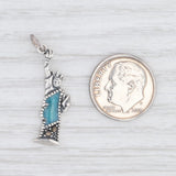 New Statue of Liberty Charm Sterling Silver Marcasite New York City Souvenir