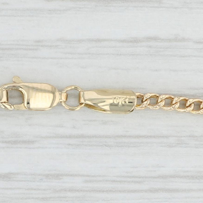 18.5" 2.2mm Wheat Chain Necklace 10k Yellow Gold Lobster Clasp