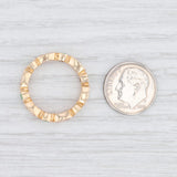 New Beverley K Tsavorite Garnet White Sapphire Ring 14k Gold Size 7 Stackable