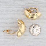 Tiffany & Co Scalloped Statement Earrings 18k Yellow Gold Non-Pierced Clip-On