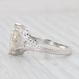 Light Gray New 2.23ctw Diamond Marquise Solitaire Engagement Ring 14k White Gold Size 6.5