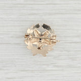 Vintage Order Eastern Star Pin Diamond 10k Gold Enamel Masonic Women Small Lapel
