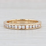 Light Gray Cartier 0.50ctw VS2 Diamond Wedding Band 18k Yellow Gold Sz 7.25 Stackable Ring