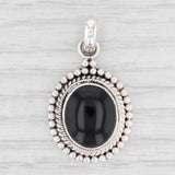 Light Gray New Onyx Pendant 925 Sterling Silver Oval Solitaire B12641