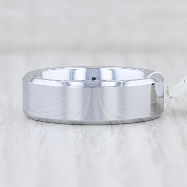 Light Gray Men's New Tungsten Ring Wedding Band Size 11.5
