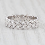 Light Gray New 0.40ctw Diamond Eternity Band 14k White Gold Size 6 Stackable Wedding Ring