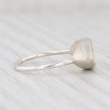 New Nina Nguyen Ring White Sand Druzy Quartz Sterling Silver Size 7 Statement