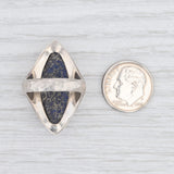 New Nina Nguyen Blue Lapis Lazuli Ring Mekong Sterling Silver Hammered Size 7.25