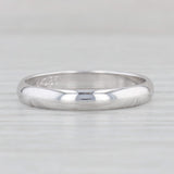 Classic Wedding Band 10k White Gold Size 7.5 Ring Stackable