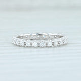Light Gray New 0.46ctw Diamond Eternity Ring 14k White Gold Size 5.5 Wedding Stackable Band