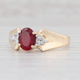1.09ctw Ruby Diamond Ring 14k Yellow Gold Size 7.5 July Birthstone