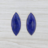 New Nina Nguyen Lapis Lazuli Earrings Sterling Silver Blue Stone Drop