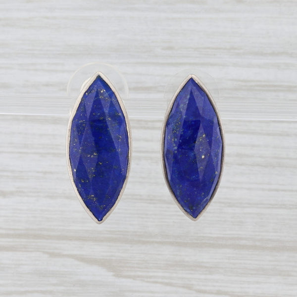 Light Gray New Nina Nguyen Lapis Lazuli Earrings Sterling Silver Blue Stone Drop