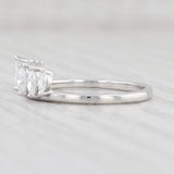 Light Gray 0.40ctw Diamond Ring Guard 14k White Gold Size 6.5 Stackable Wedding Band Wrap