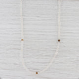Light Gray New Nina Nguyen Harmony Necklace Quartz Bead Long Layer Gold Vermeil Sterling