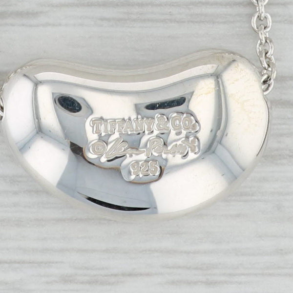 Light Gray Tiffany & Co Peretti Bead Pendant Necklace Sterling Silver 18" Cable Chain