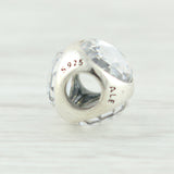 Light Gray New Genuine Pandora Clear Radiant Droplet Charm 792095 Sterling Silver Crystal