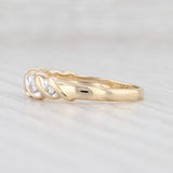 Women’s 0.20ctw Diamond Wedding Band 14k Yellow Gold Size 7 Stackable Ring