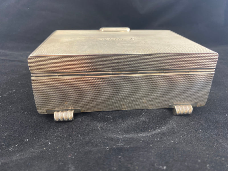 Silver Trinket Jewelry Box Sterling Monogrammed Birmingham British