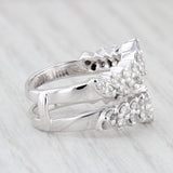 Light Gray 1ctw Diamond Ring Jacket Guard 14k White Gold Size 5.25 Wedding Band Enhancer