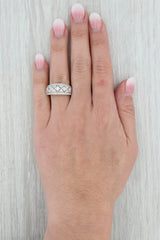 Gray Vintage 0.37ctw Diamond Ring 18k White Gold Size 6.5 Wedding Band