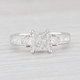 1.44ctw VS2 Princess Diamond Engagement Ring 18k White Gold Size 5