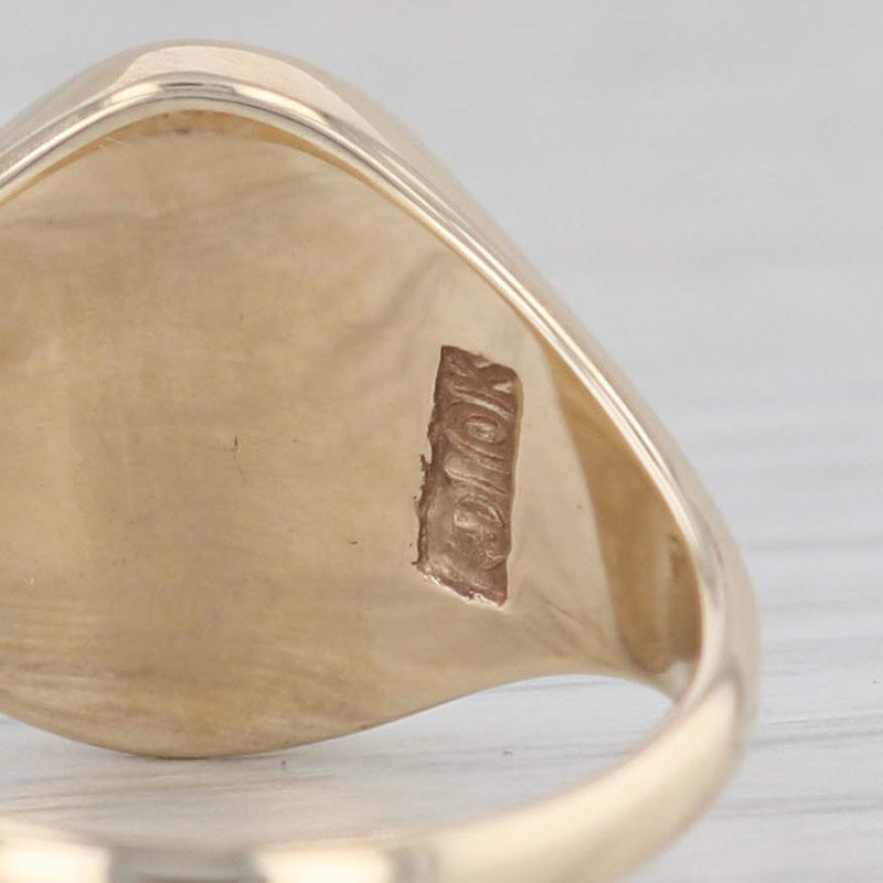 Salem College Onyx Signet Ring 10k Yellow Gold Size 7 School Keepsake
