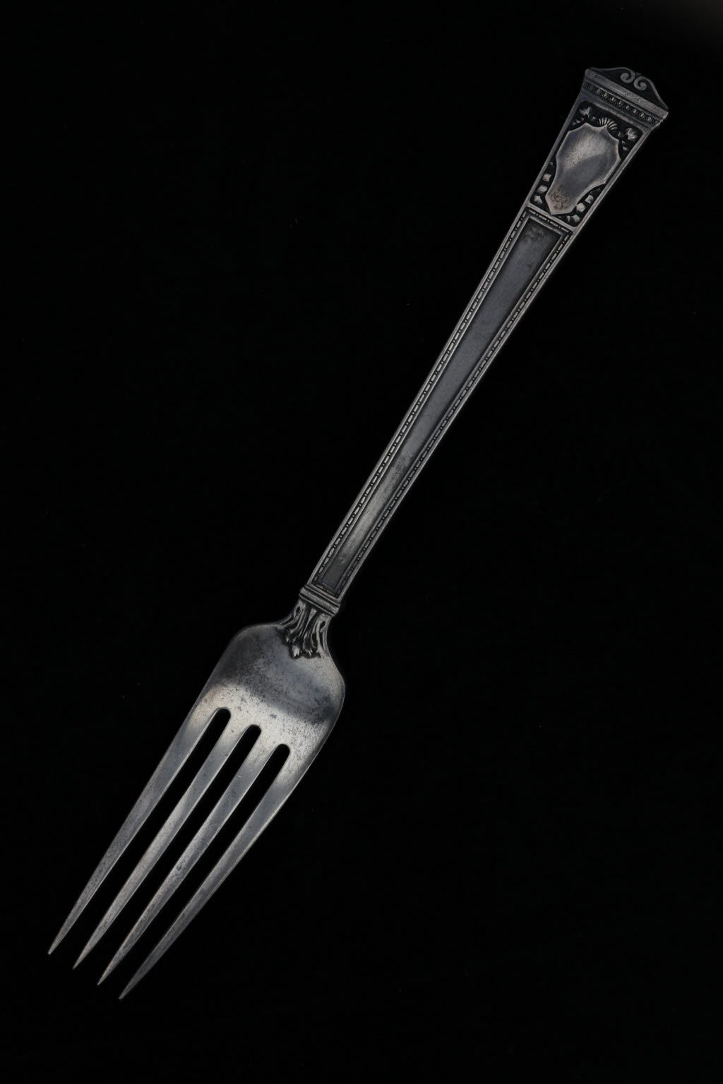 Black Tiffany & Co San Lorenzo Fork Sterling Silver 7" Luncheon