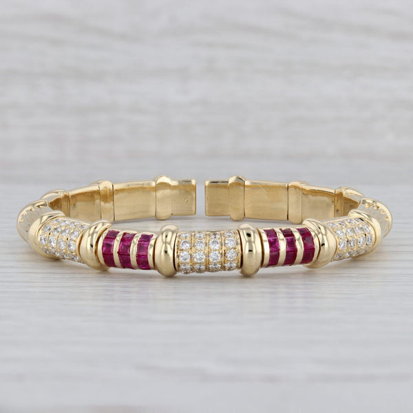 14K Yellow Gold Bracelet with 7.18ct of Ruby & 0.40ct of Natural Diamo –  Omni Jewelcrafters