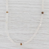 Light Gray New Nina Nguyen Harmony Necklace Quartz Bead Long Layer Gold Vermeil Sterling