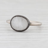 New Nina Nguyen White Moonstone Ring Sterling Silver Size 7 Solitaire
