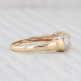 0.22ctw Diamond #1 Mom Ring 10k Gold Size 7 Stackable Band Gift for Mother