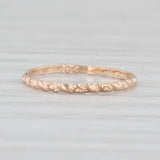 Antique Floral Baby Ring 10k Yellow Gold Small Baby Size Band Keepsake