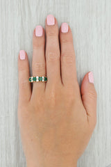 Gray 2.08ctw Emerald Diamond Ring 18k Yellow Gold Size 7.5 May Birthstone