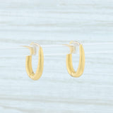 Lavender Diamond Hinged Hoop Earrings 22k Yellow Gold Oval Hoops Nordstrom Designer