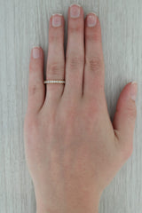 Rosy Brown Cartier 0.50ctw VS2 Diamond Wedding Band 18k Yellow Gold Sz 7.25 Stackable Ring