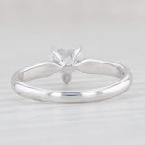 0.51ct Diamond Heart Solitaire Engagement Ring 14k White Gold Size 5.25